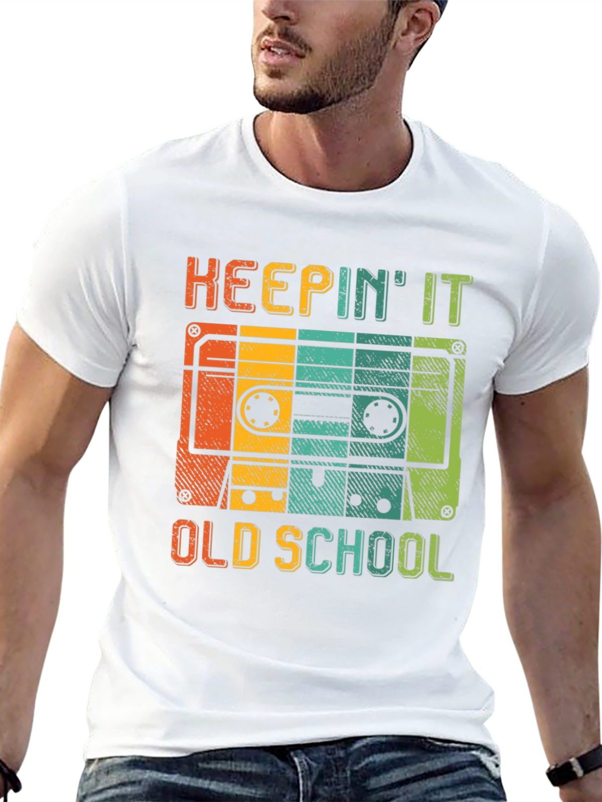 Keepin It Old School Retro Cassette T-Shirt