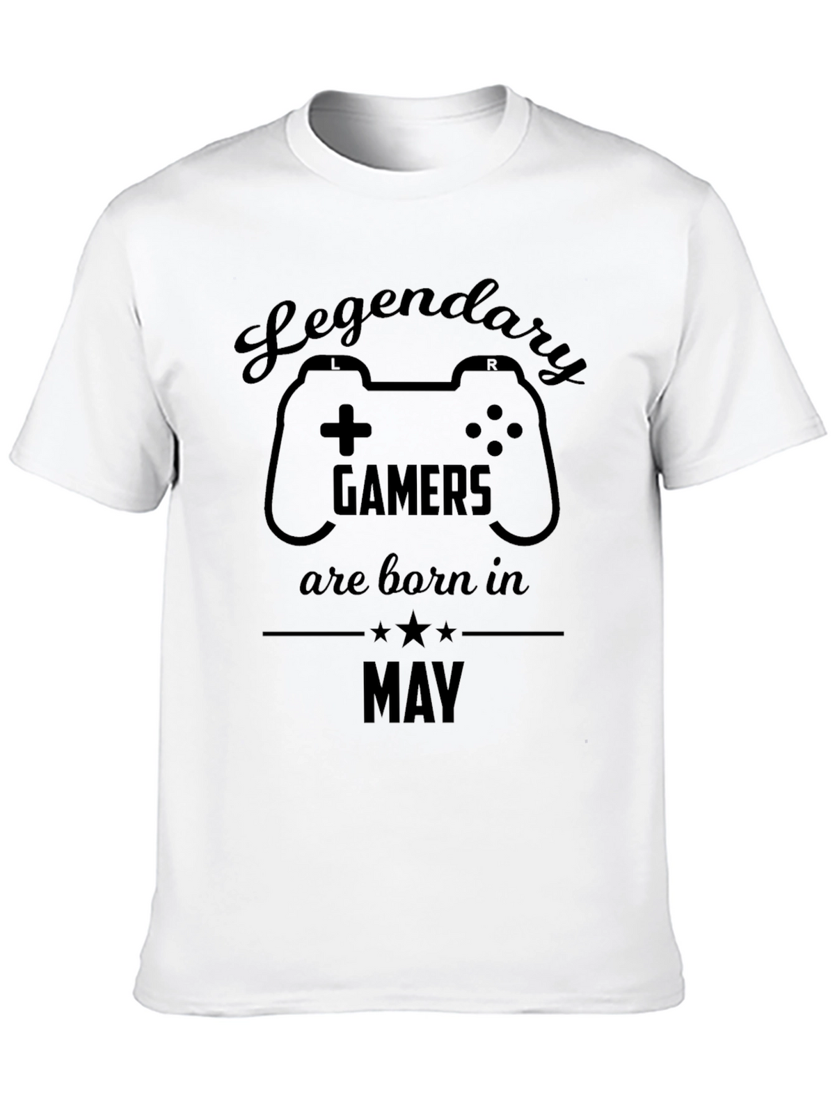 Legendary Gamers Born in May Black T-Shirt