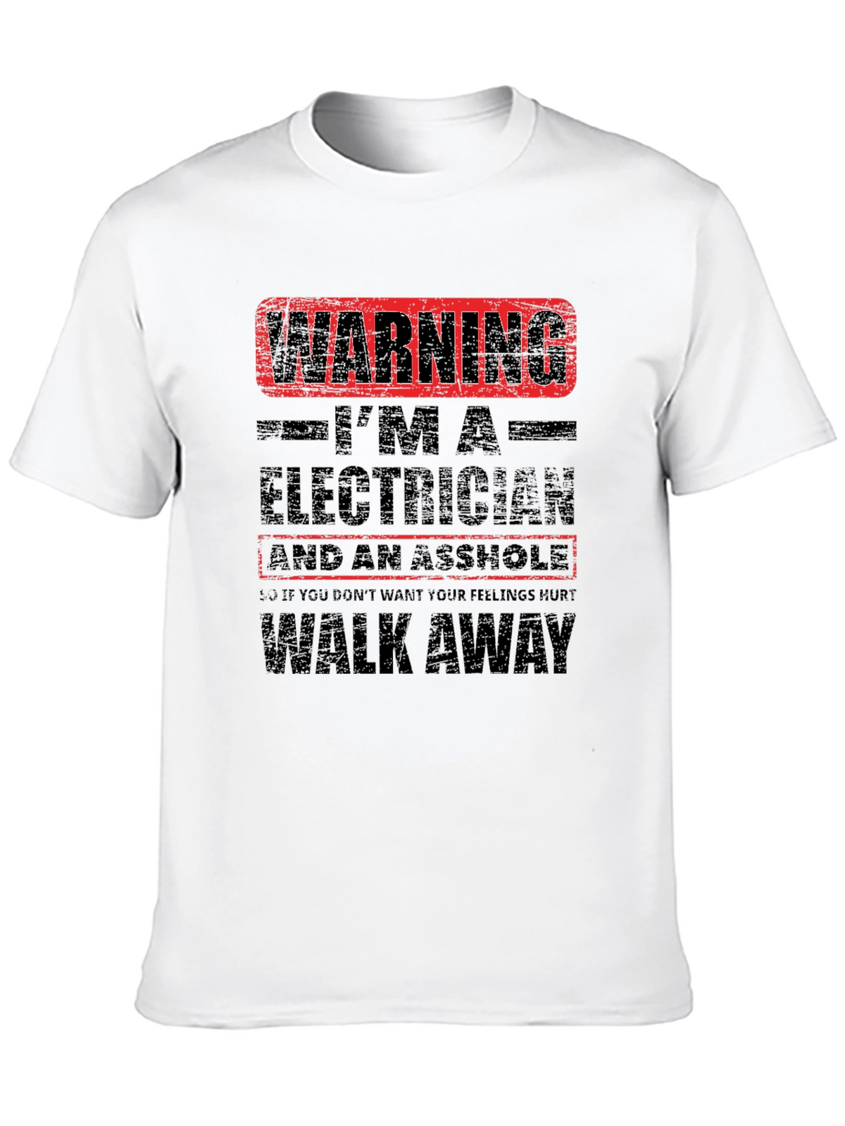 Warning Electrician T-Shirt: Funny Graphic Tee