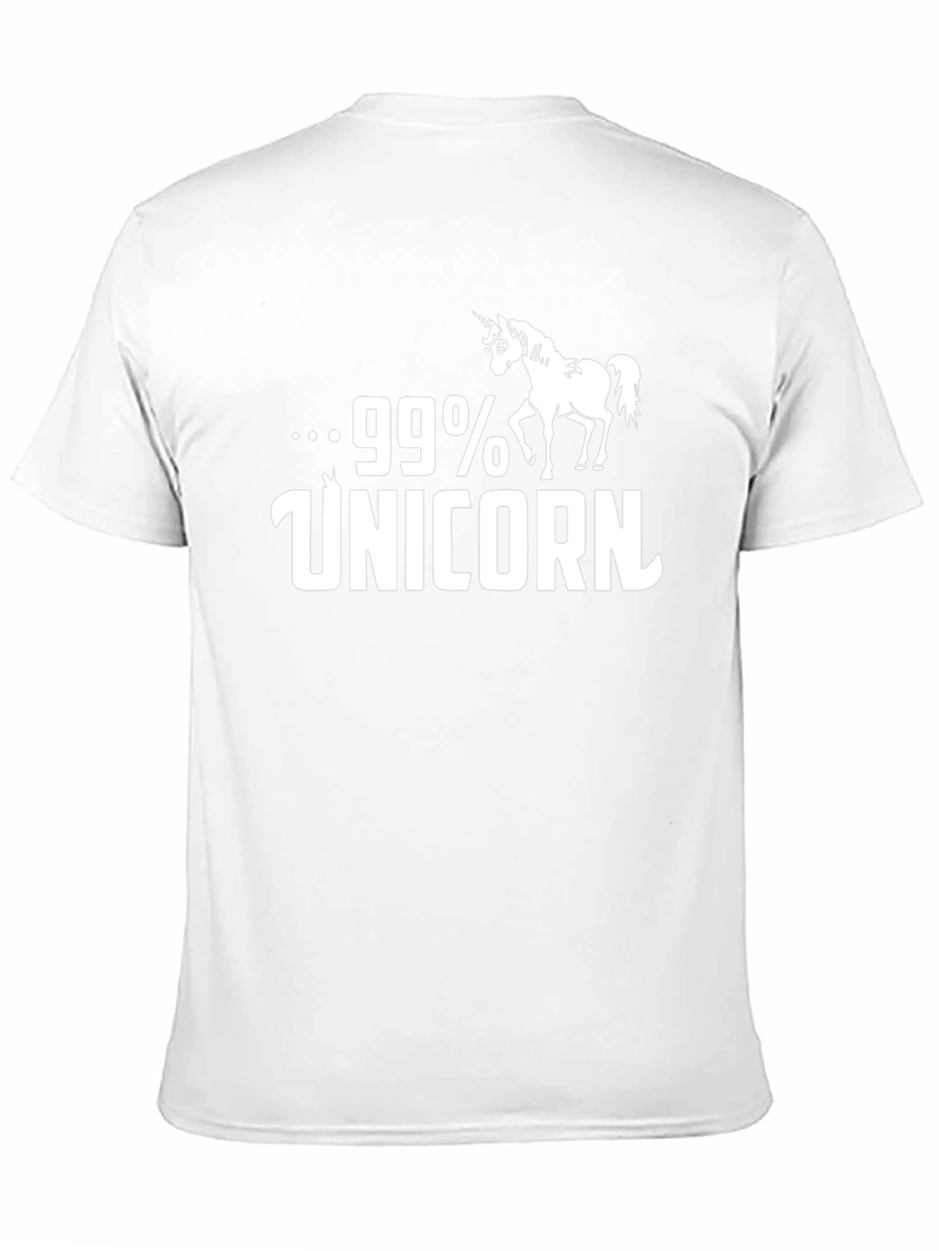 99% Unicorn Black Graphic T-Shirt