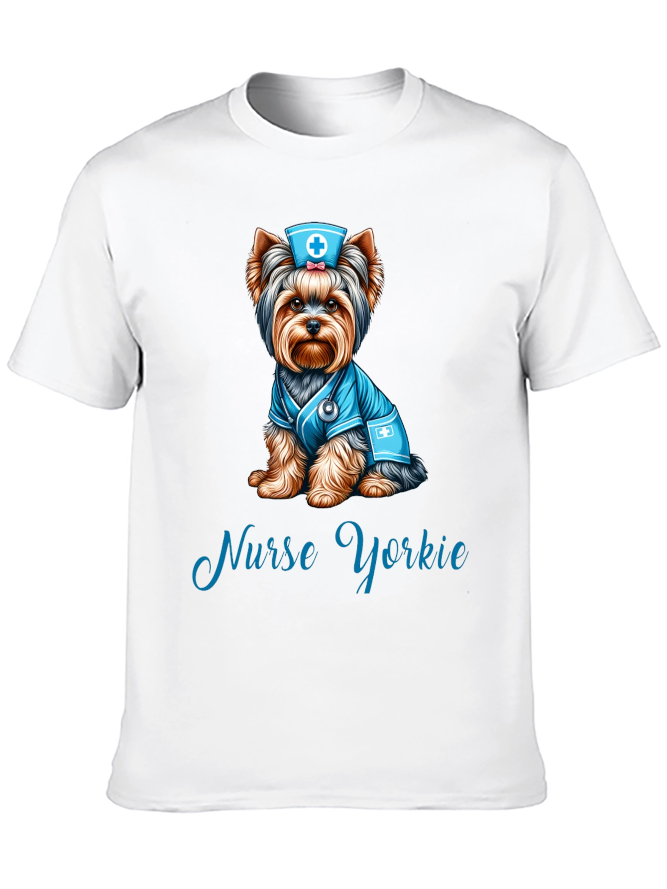 Nurse Yorkie T-Shirt: Adorable Dog Lover Tee