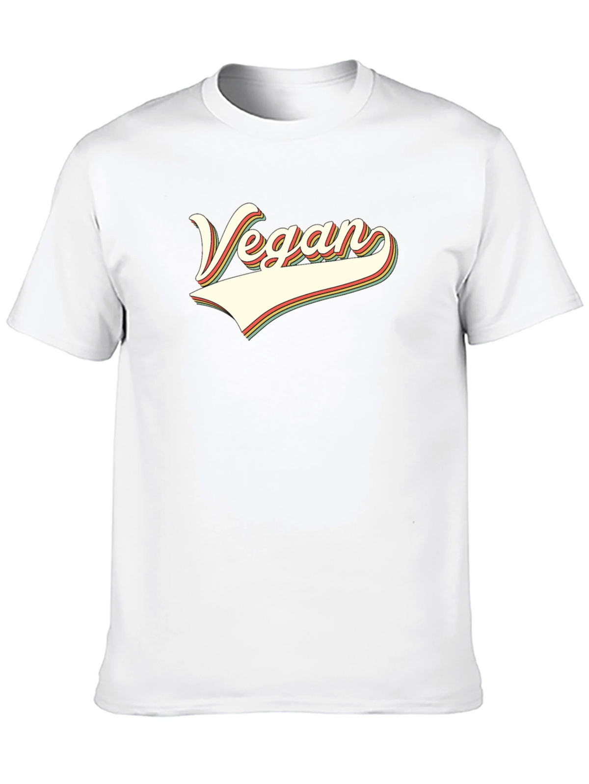 Vegan Retro Style Graphic T-Shirt