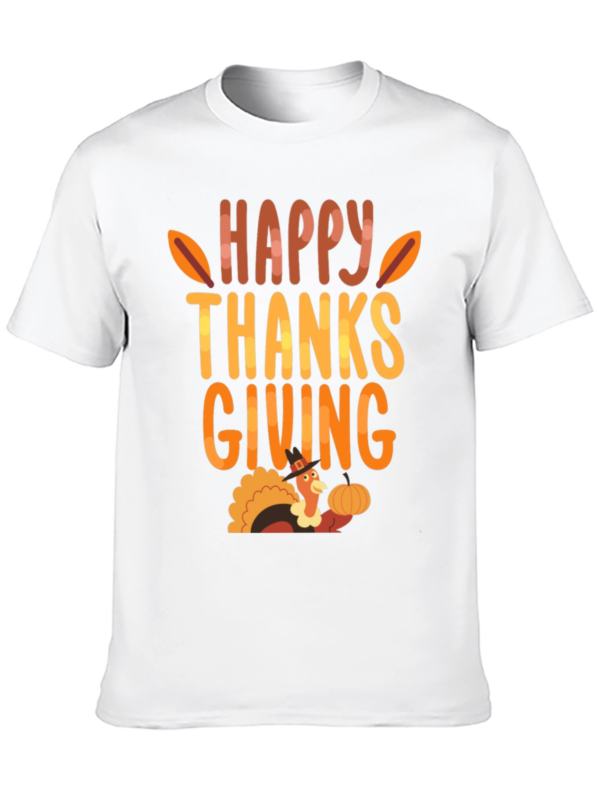 Happy Thanksgiving Turkey Graphic T-Shirt