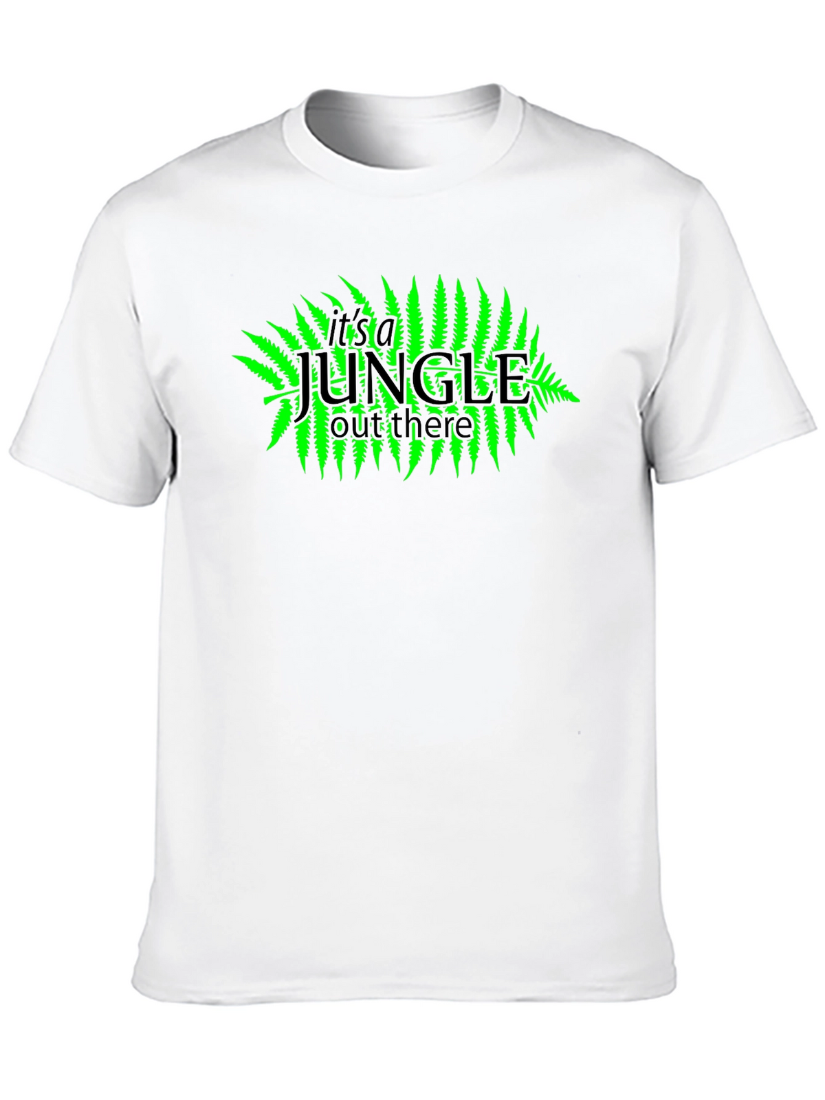 Jungle Graphic Tee - Black Cotton Blend