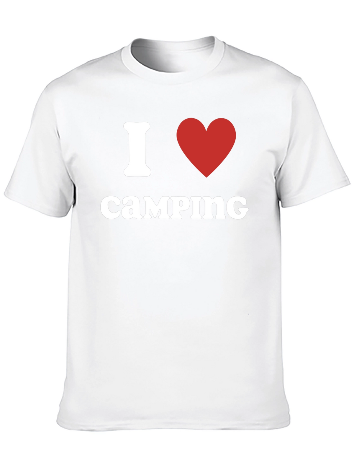 I Heart Camping T-Shirt - Black Cotton Tee