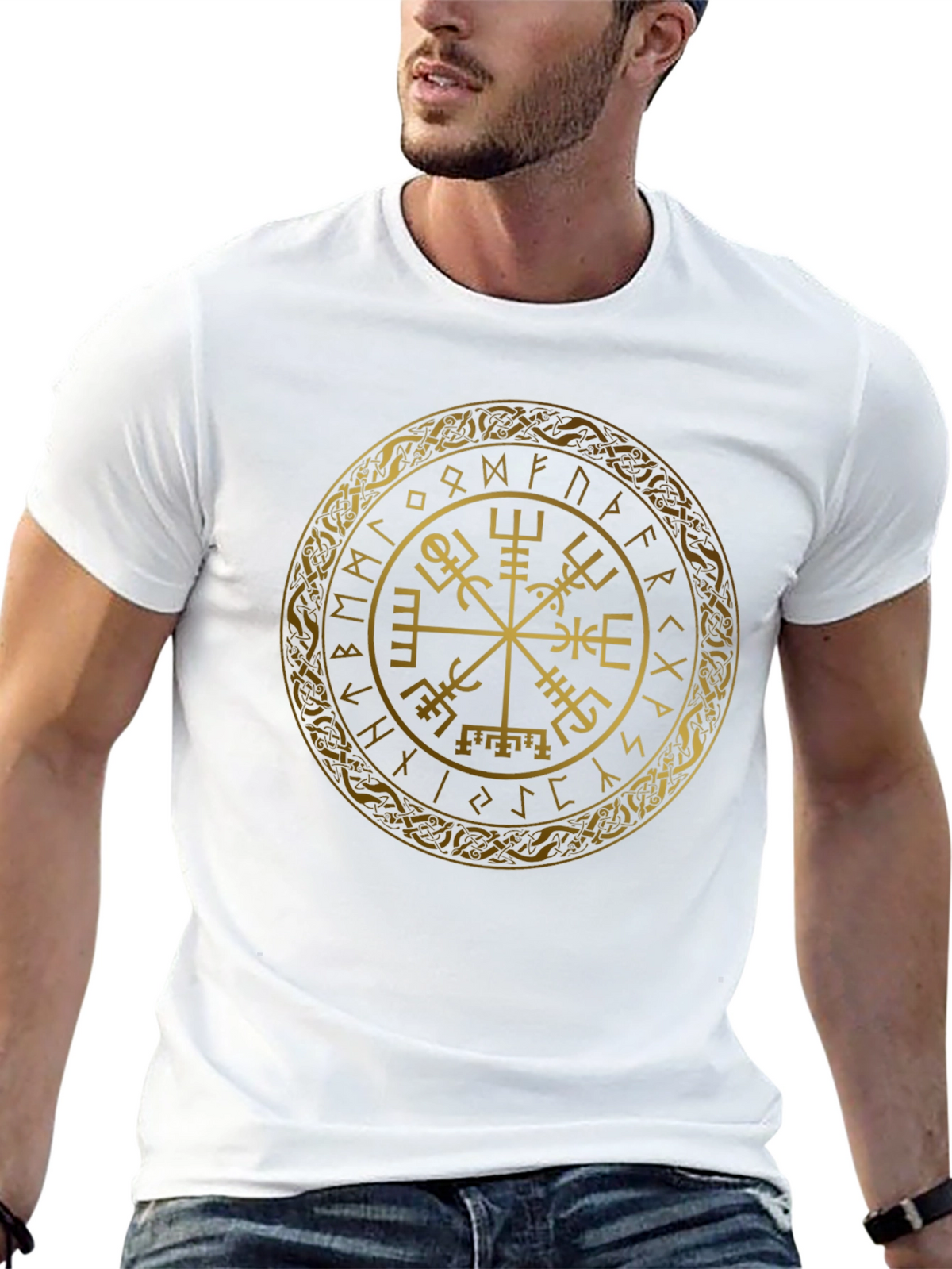 Vegvisir Compass Viking Runes Norse T-Shirt