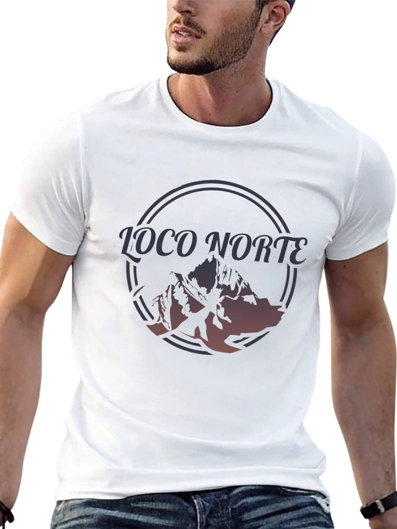 Loco Norte Mountain Graphic Tee - Black