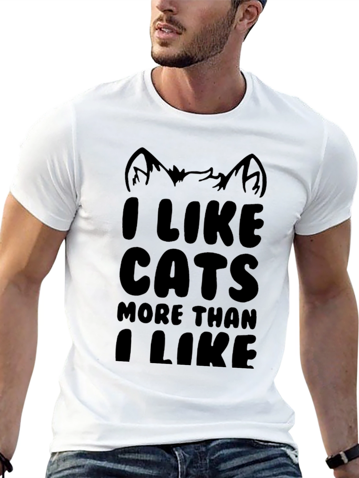 I Like Cats Funny Graphic Tee - Unisex