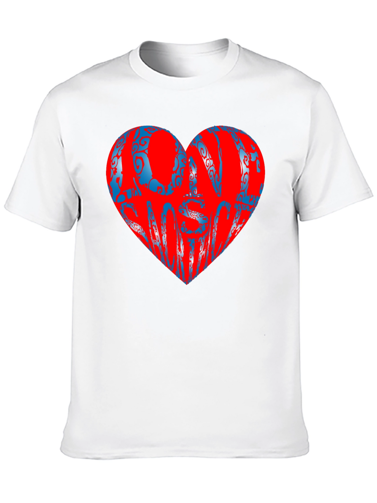 Love Someone Black T-Shirt Heart Design