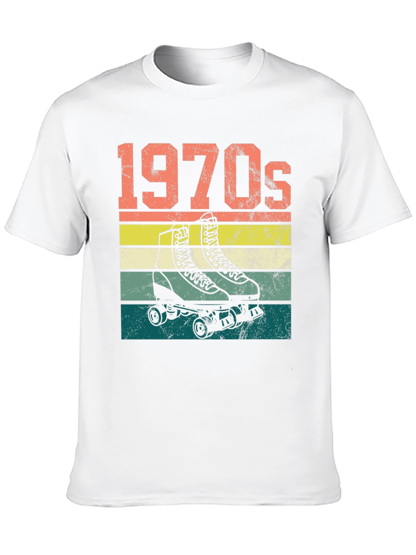 1970s Roller Skate T-Shirt Retro Design