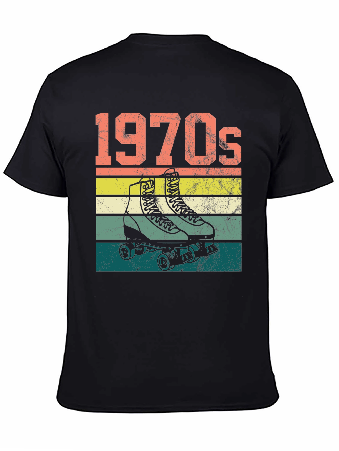 1970s Roller Skate T-Shirt Retro Design