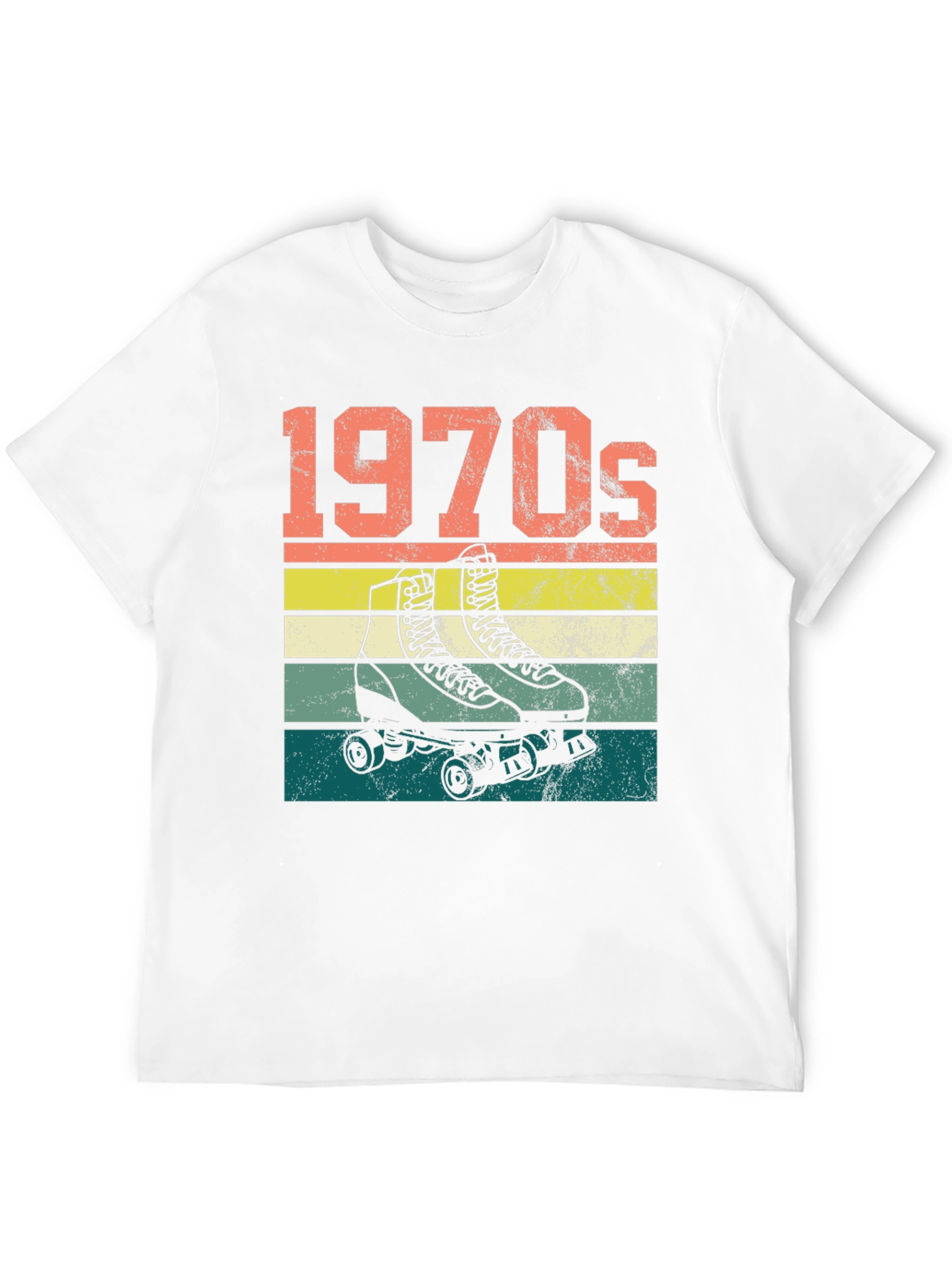 1970s Roller Skate T-Shirt Retro Design