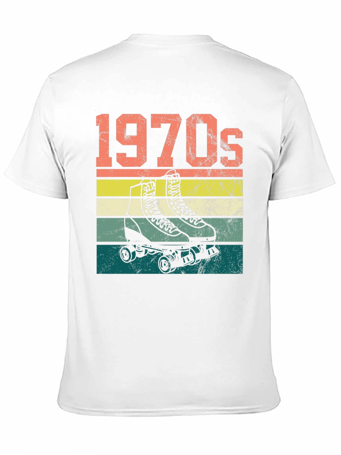 1970s Roller Skate T-Shirt Retro Design