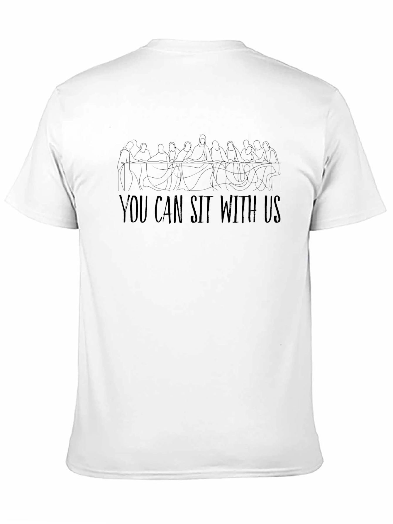 You Can Sit With Us Graphic Tee - Black