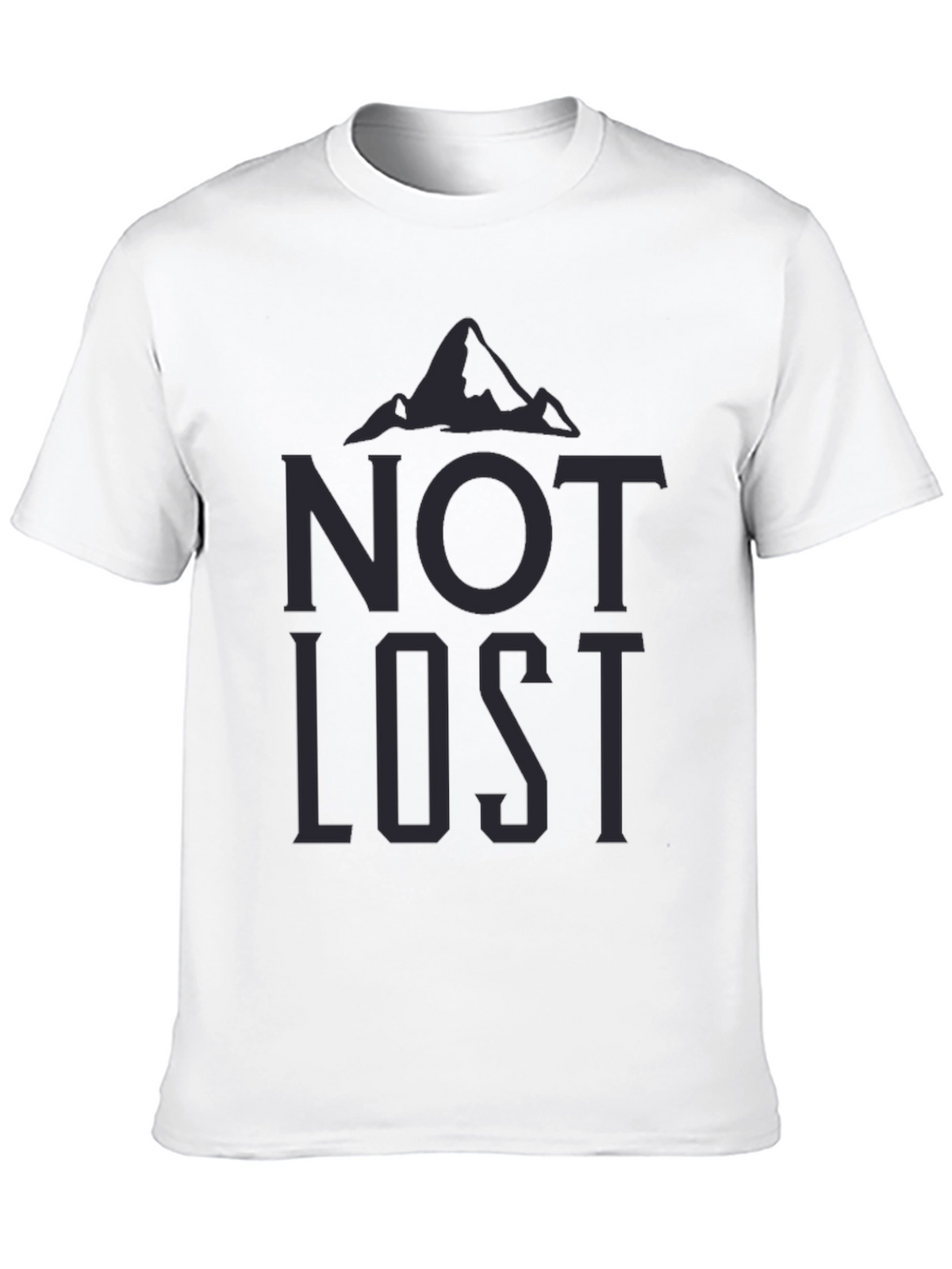 Not Lost Graphic Tee - Mens Black T-Shirt