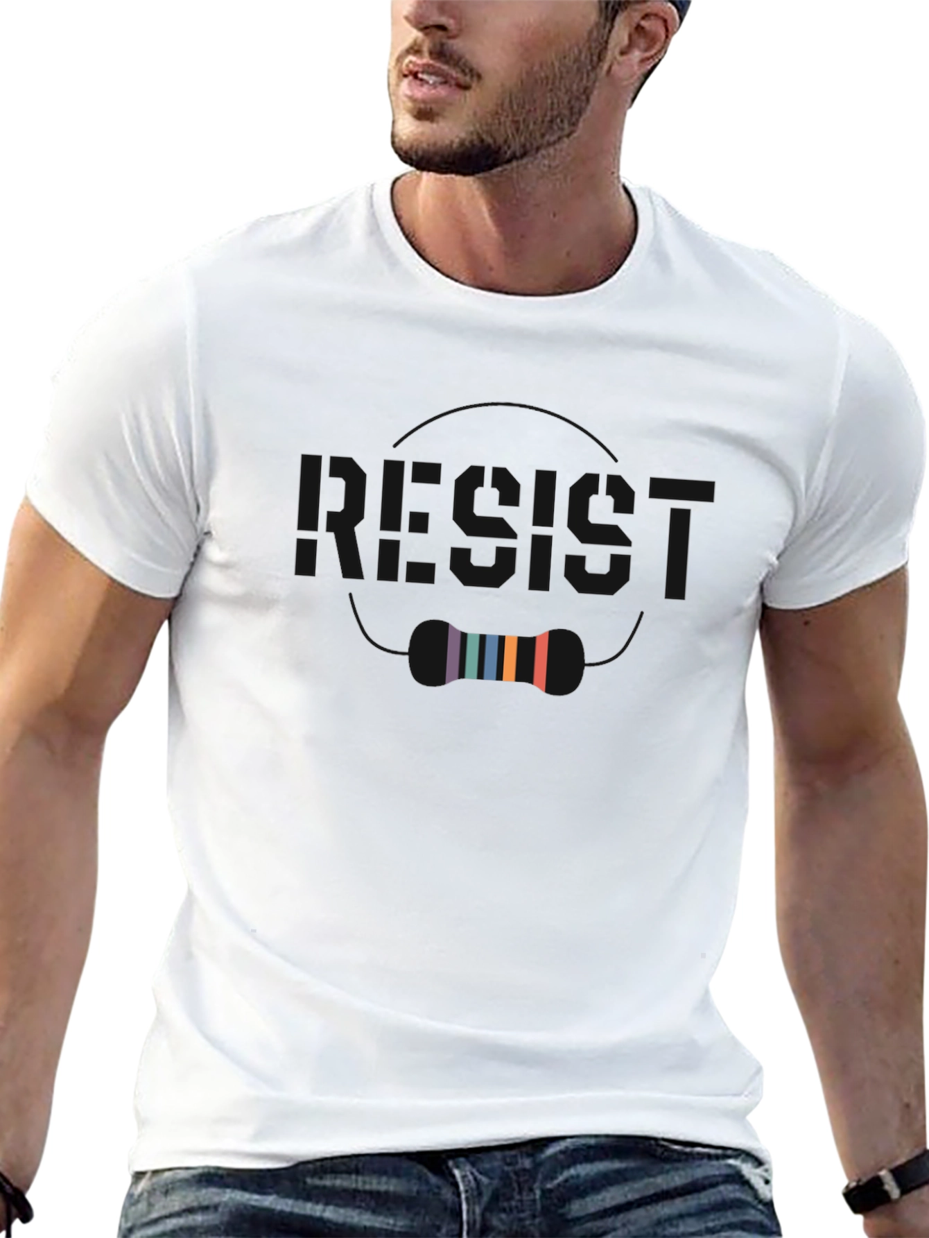 Retro Graphic Tee - Soft Black Cotton Blend