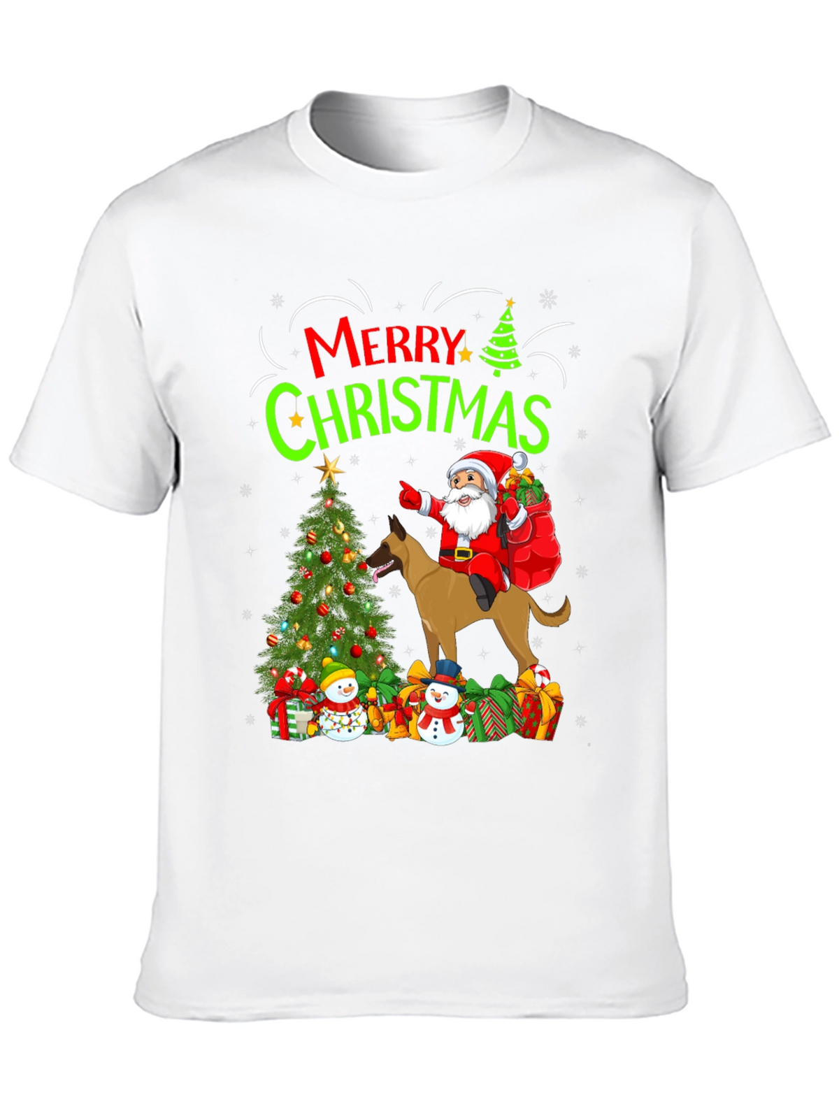 Merry Christmas Dog Santa T-Shirt