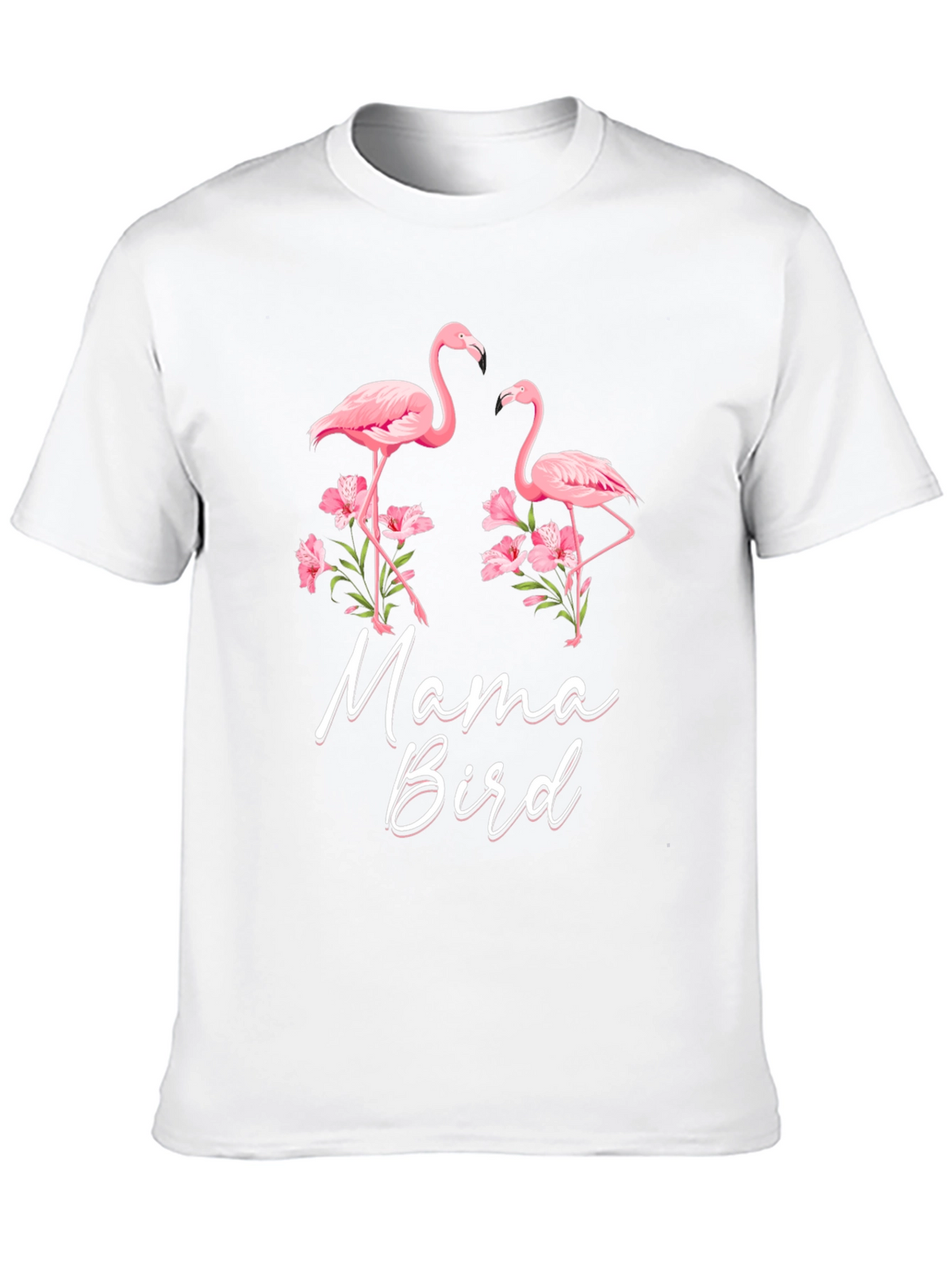 Mama Bird Flamingo Graphic Tee