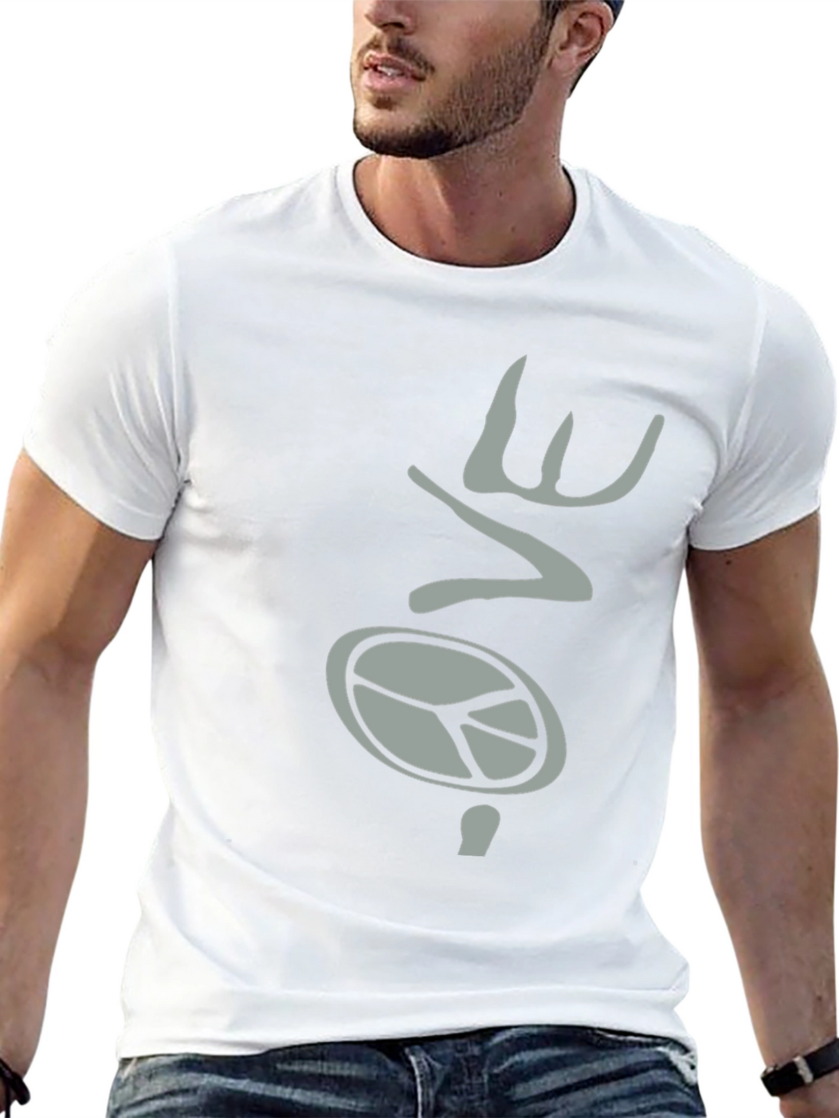 Peace and Love Graphic T-Shirt - Soft Cotton Tee
