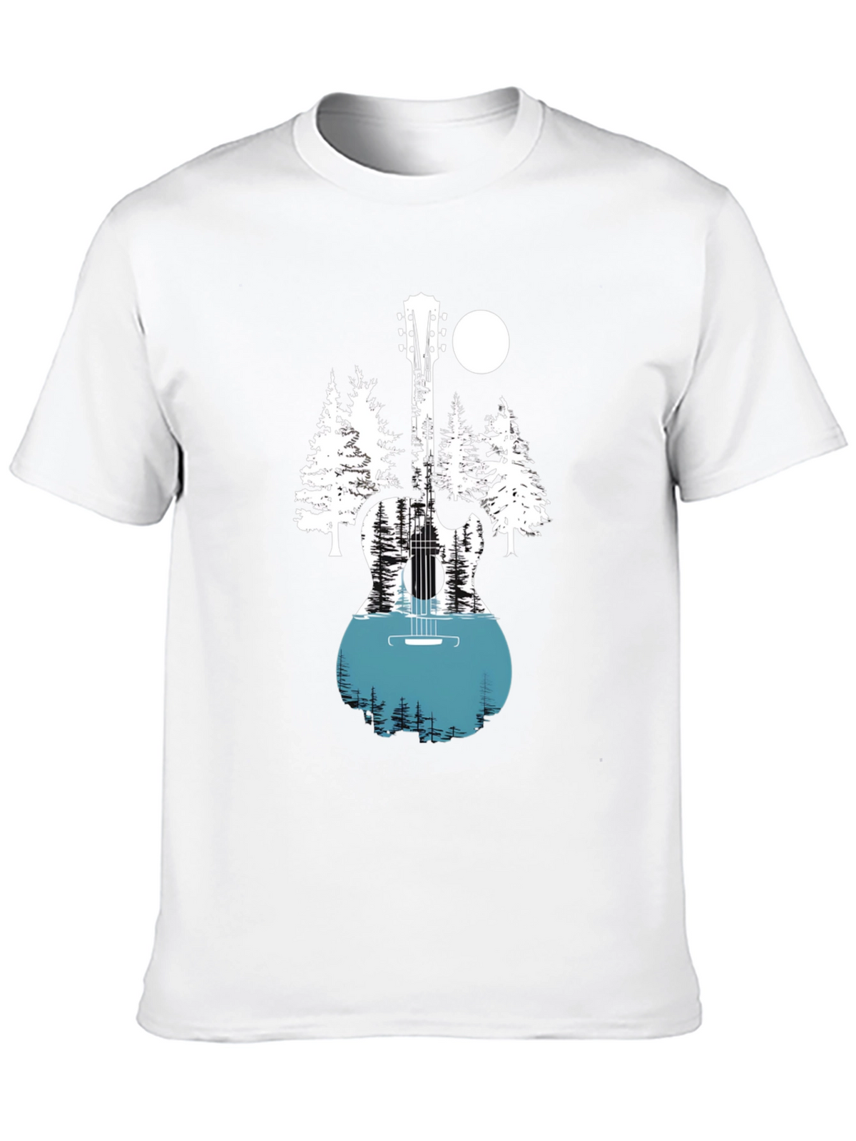 Nature Guitar Graphic Tee - Black