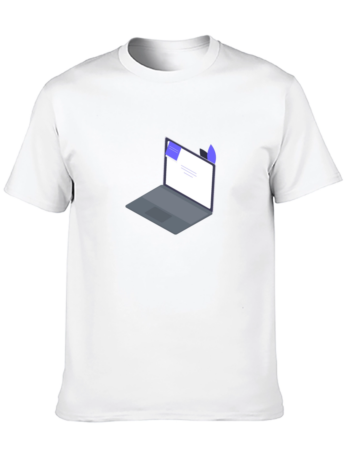 Laptop Graphic T-Shirt - Modern Style