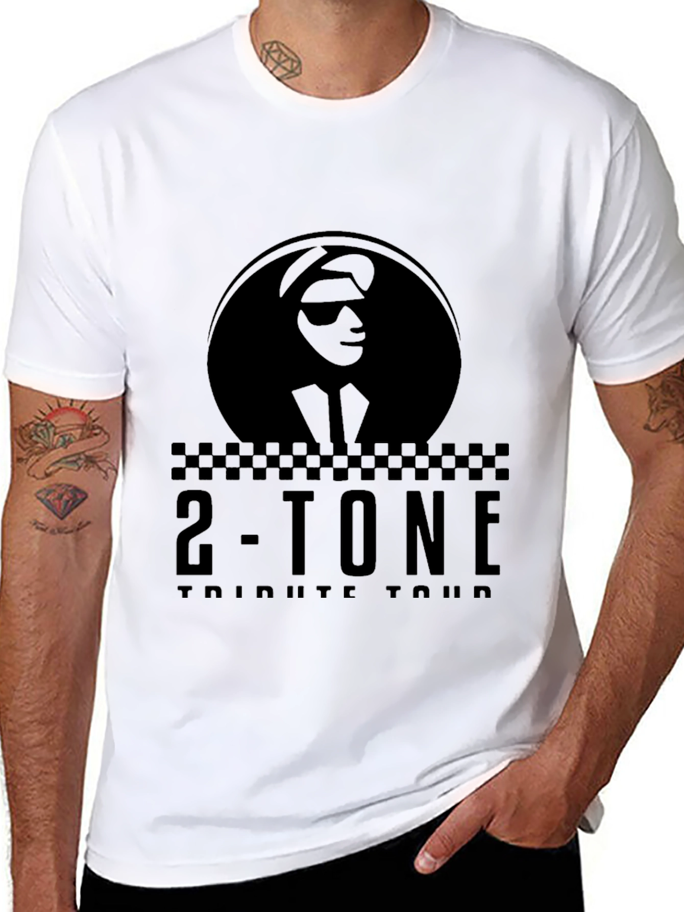 2-Tone Tribute Tour Black Graphic T-Shirt