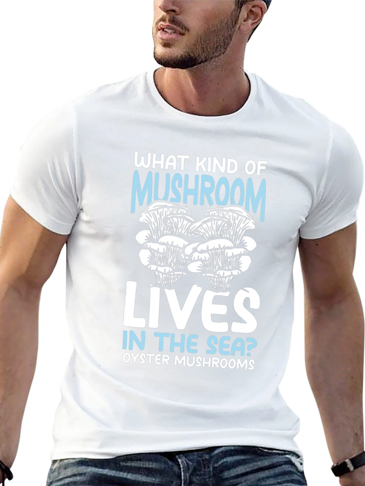 Oyster Mushroom Sea T-Shirt Funny Graphic Tee