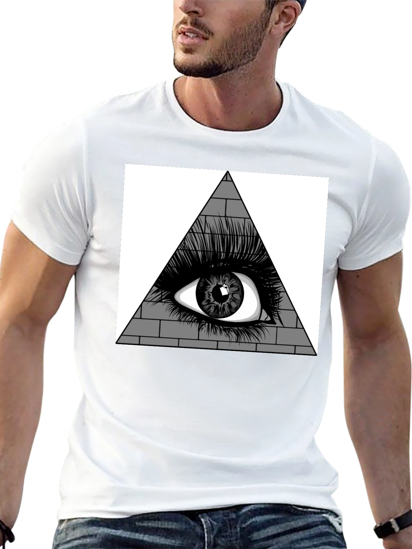 All Seeing Eye Pyramid Graphic Tee