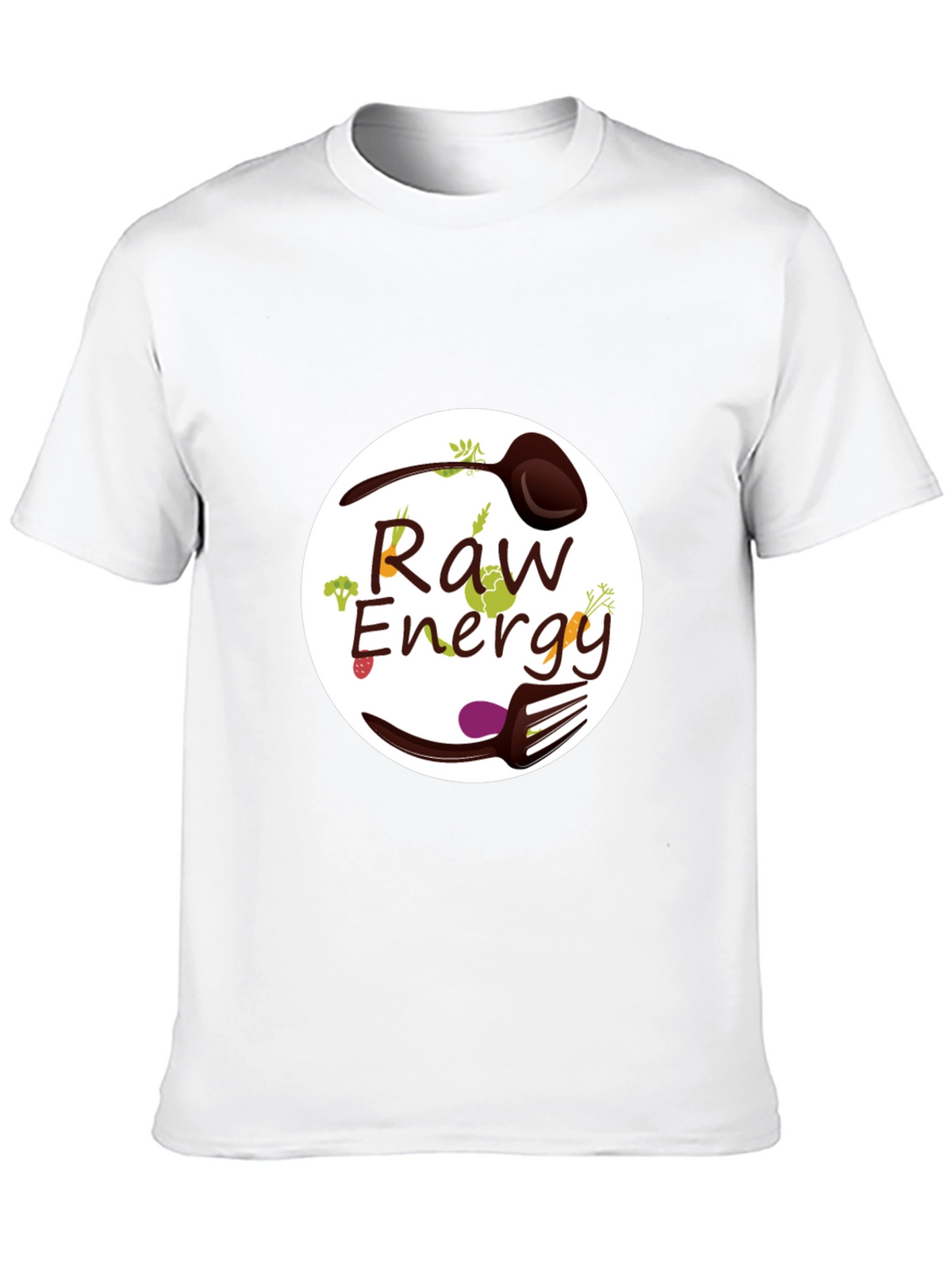 Raw Energy Graphic Tee - Healthy Vegan Lifestyle