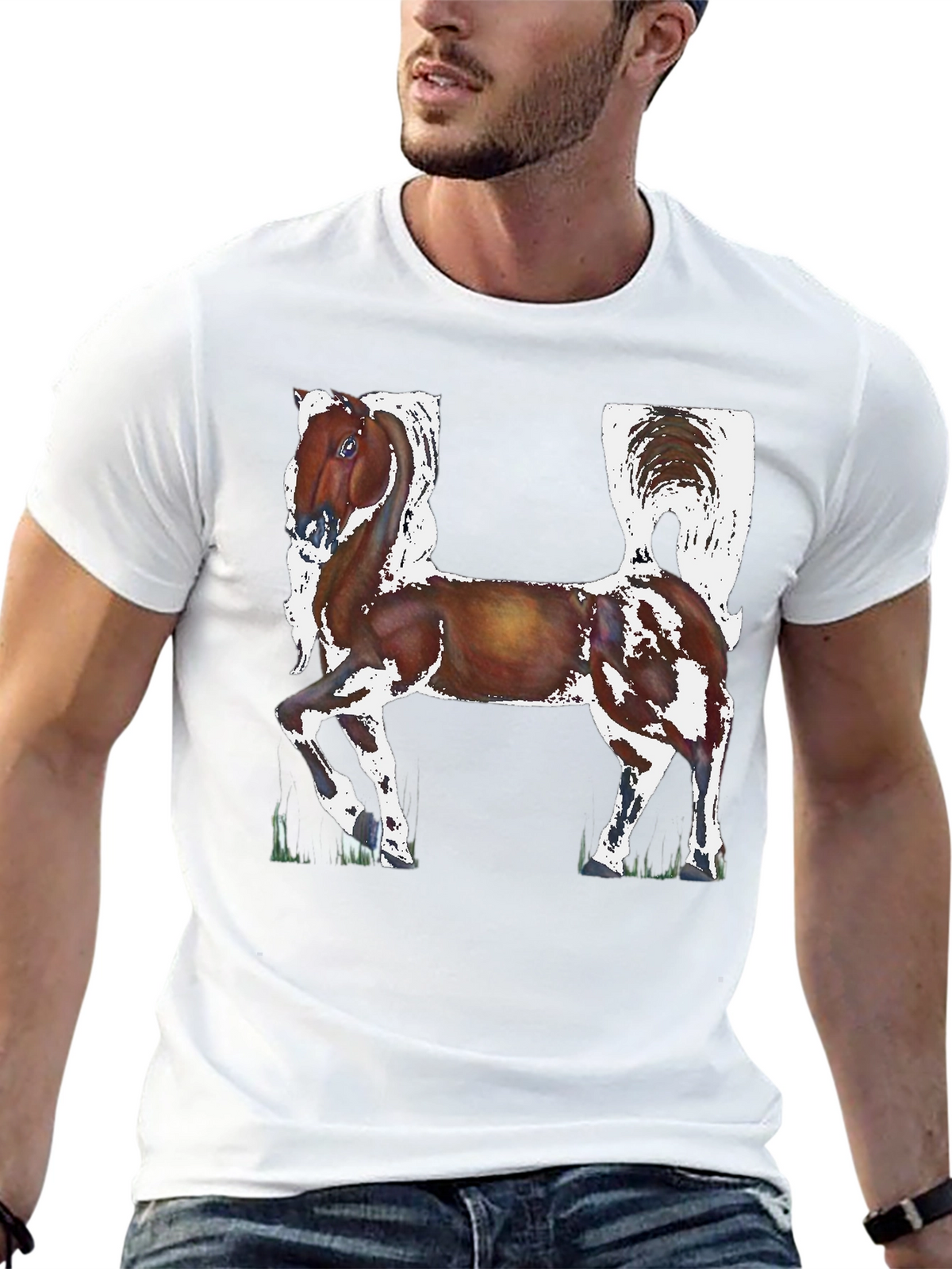Horse Letter H Graphic Tee