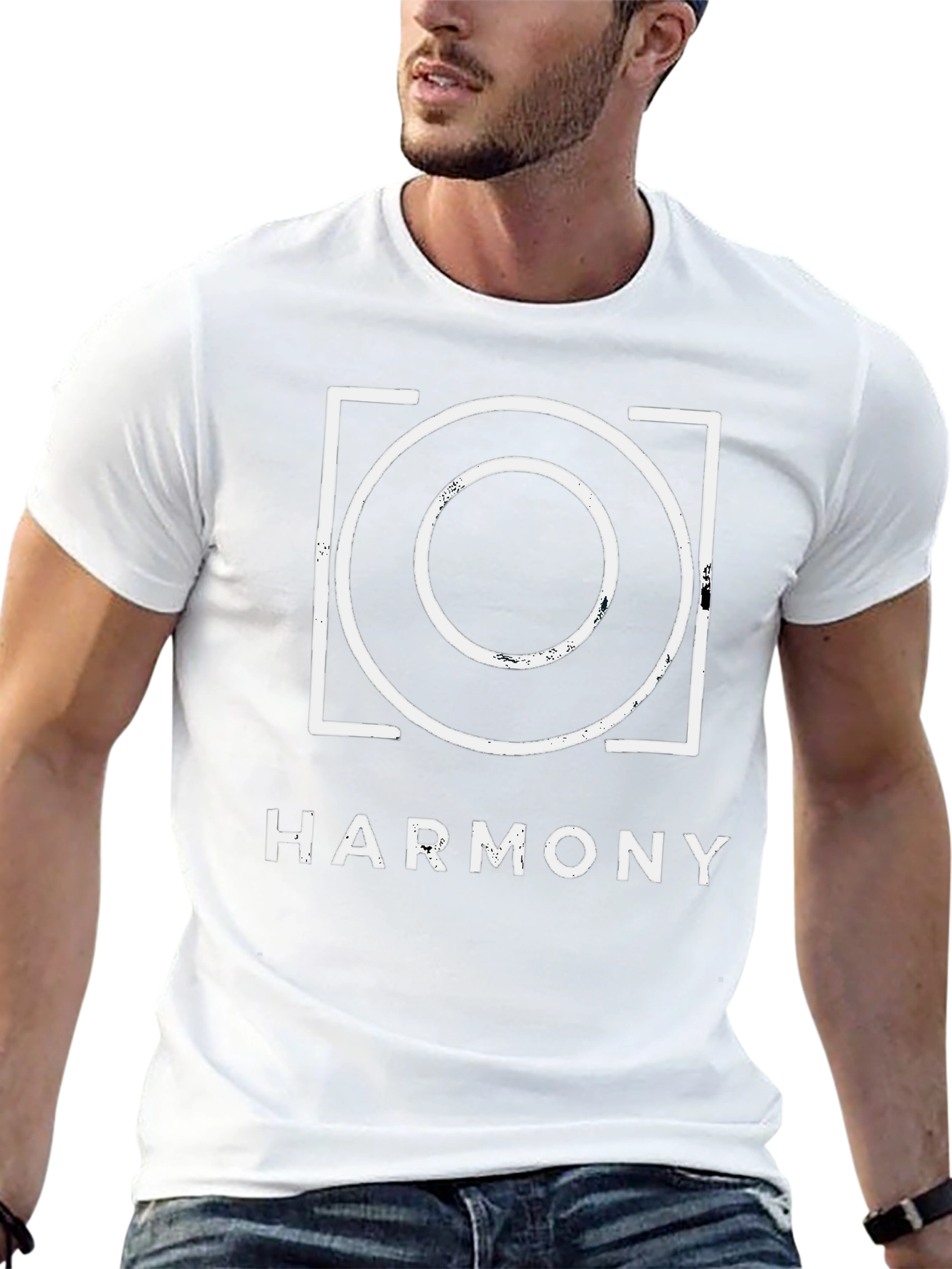 Harmony Graphic Tee - Circle Square Design