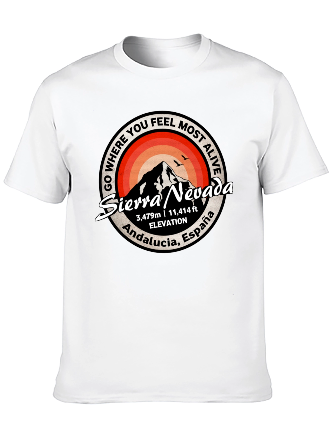 Sierra Nevada T-Shirt: Andalucia Spain Mountain Tee