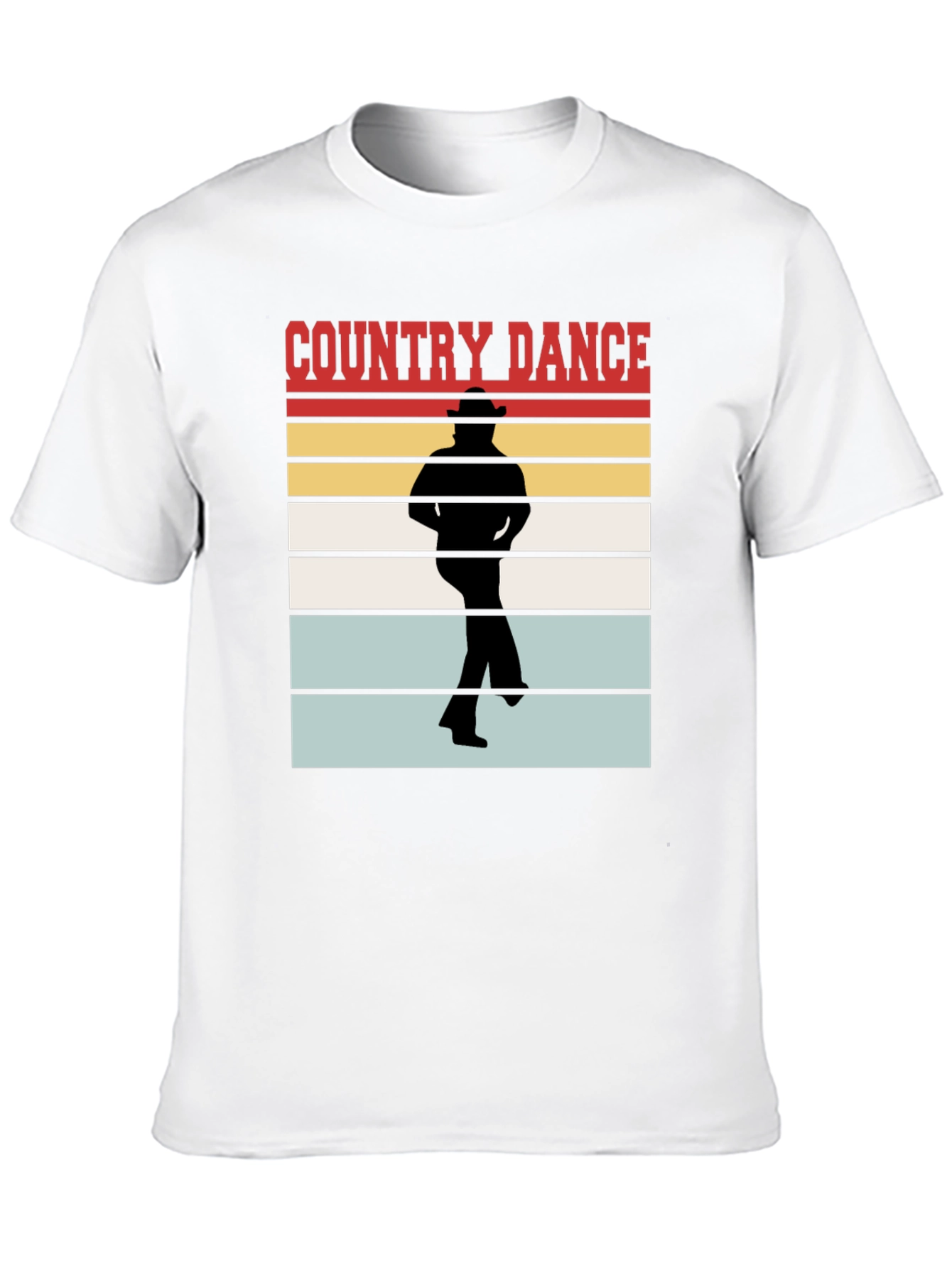 Country Dance Graphic T-Shirt - Western Style