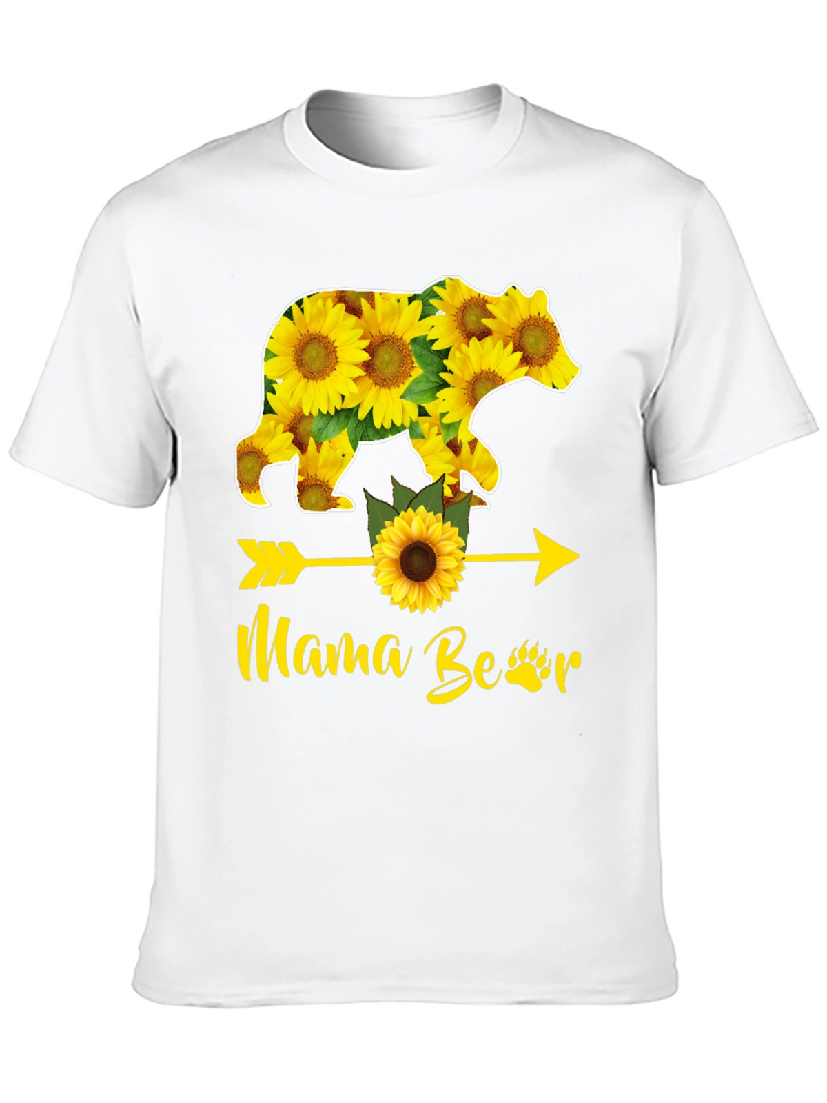 Mama Bear Sunflower Graphic Tee