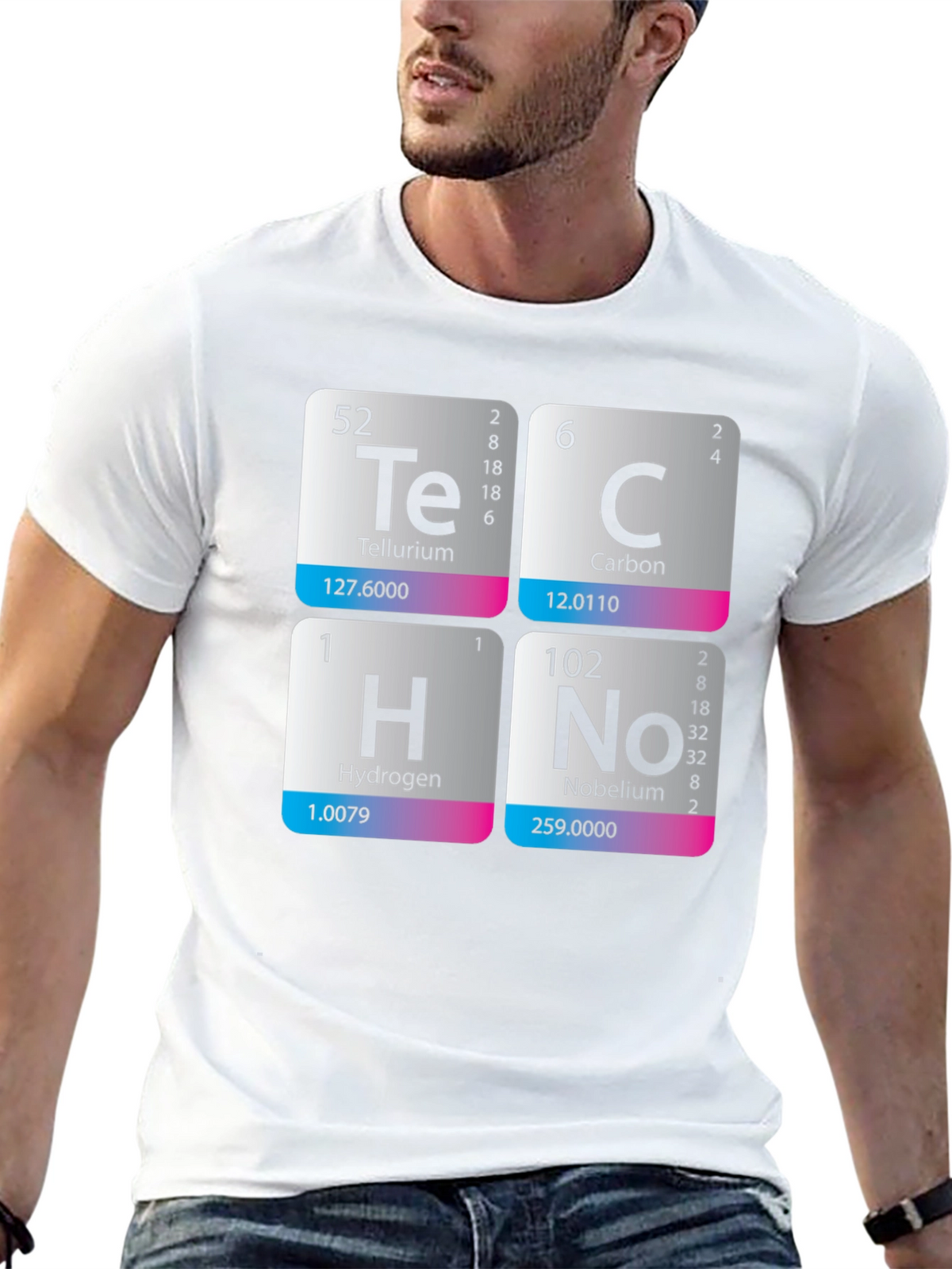 Periodic Table Techno T-Shirt - Science Music Tee