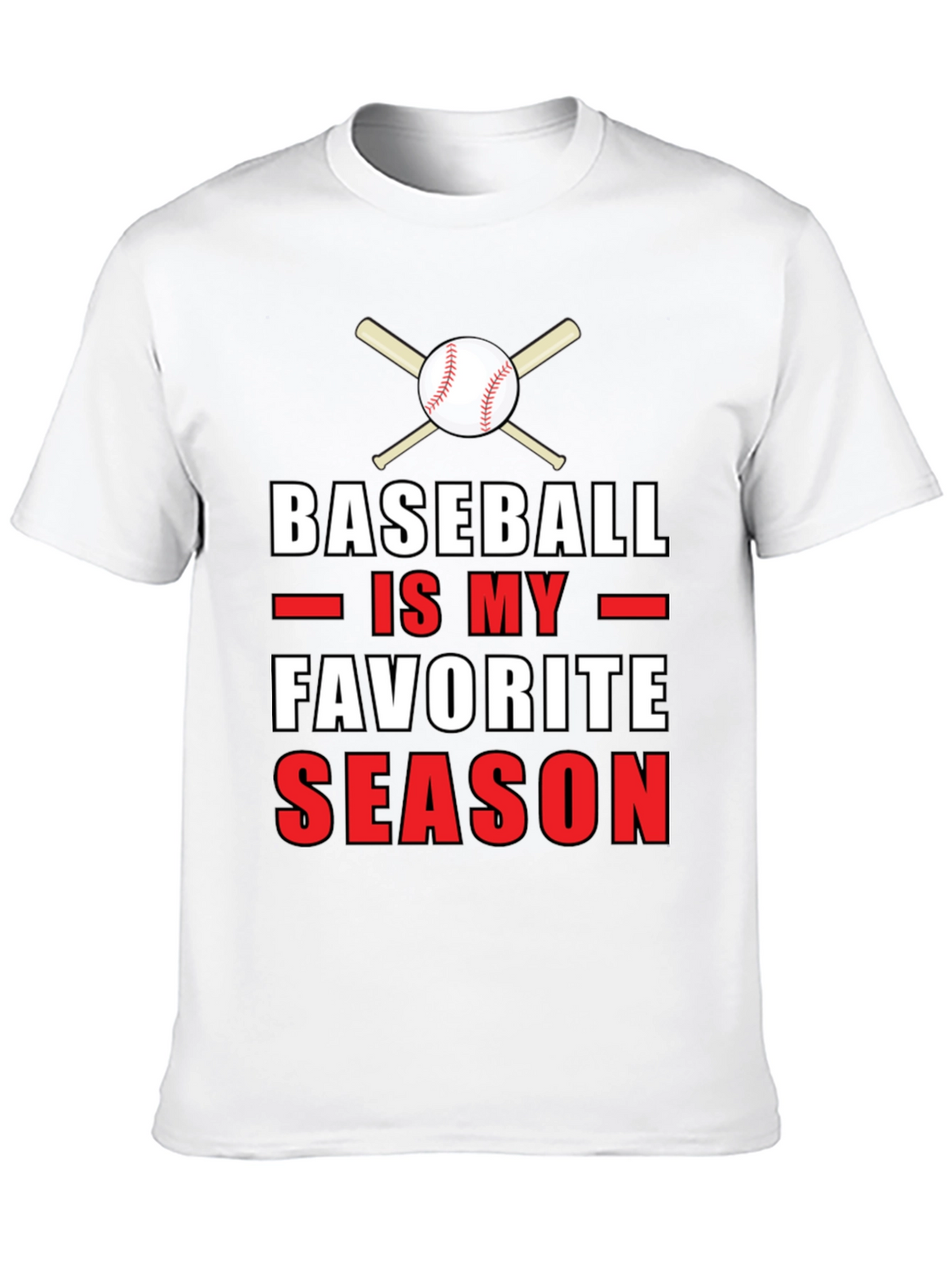 Baseball is My Favorite Season Graphic T-Shirt