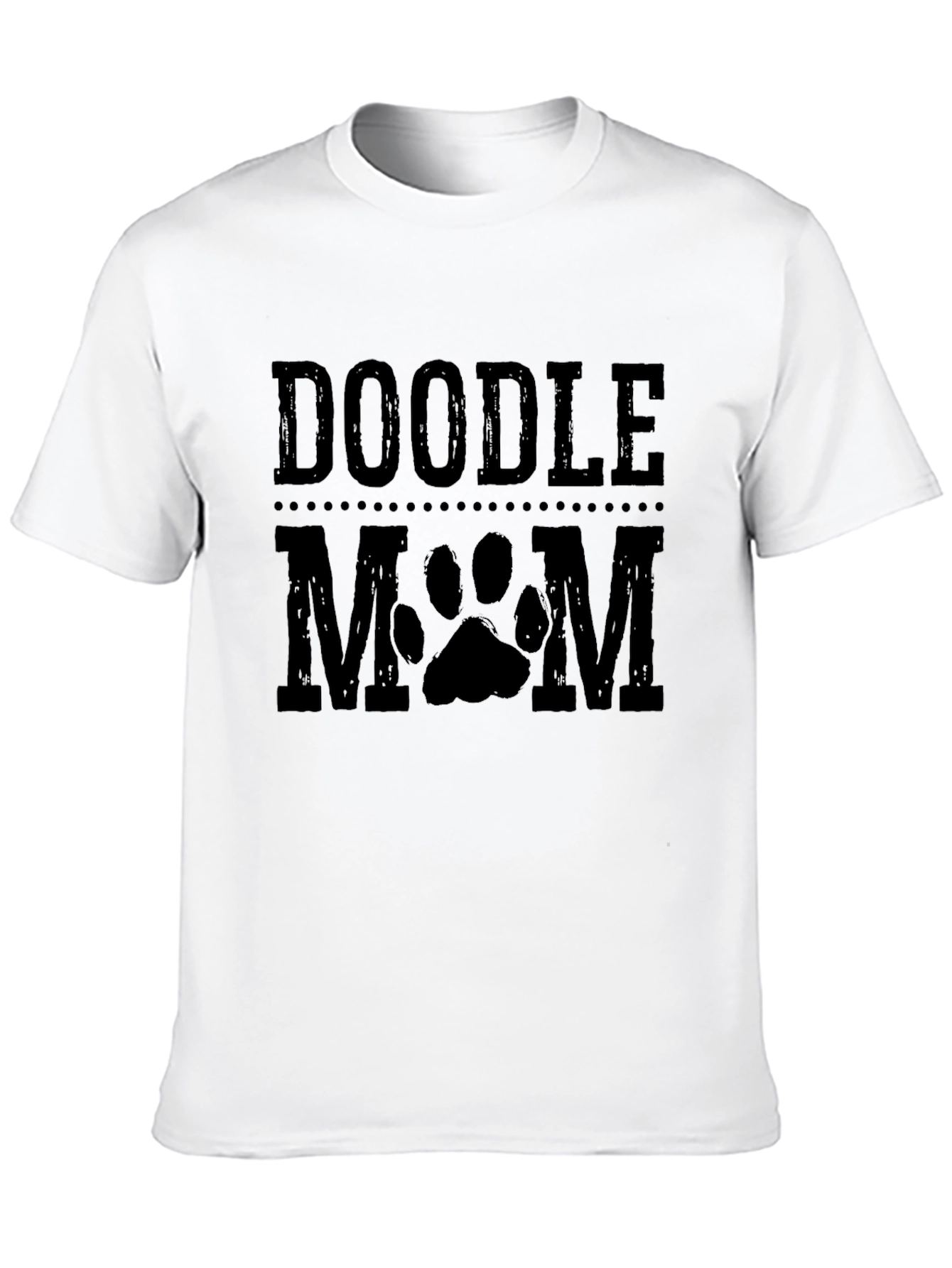 Doodle Mom Paw Print Graphic T-Shirt