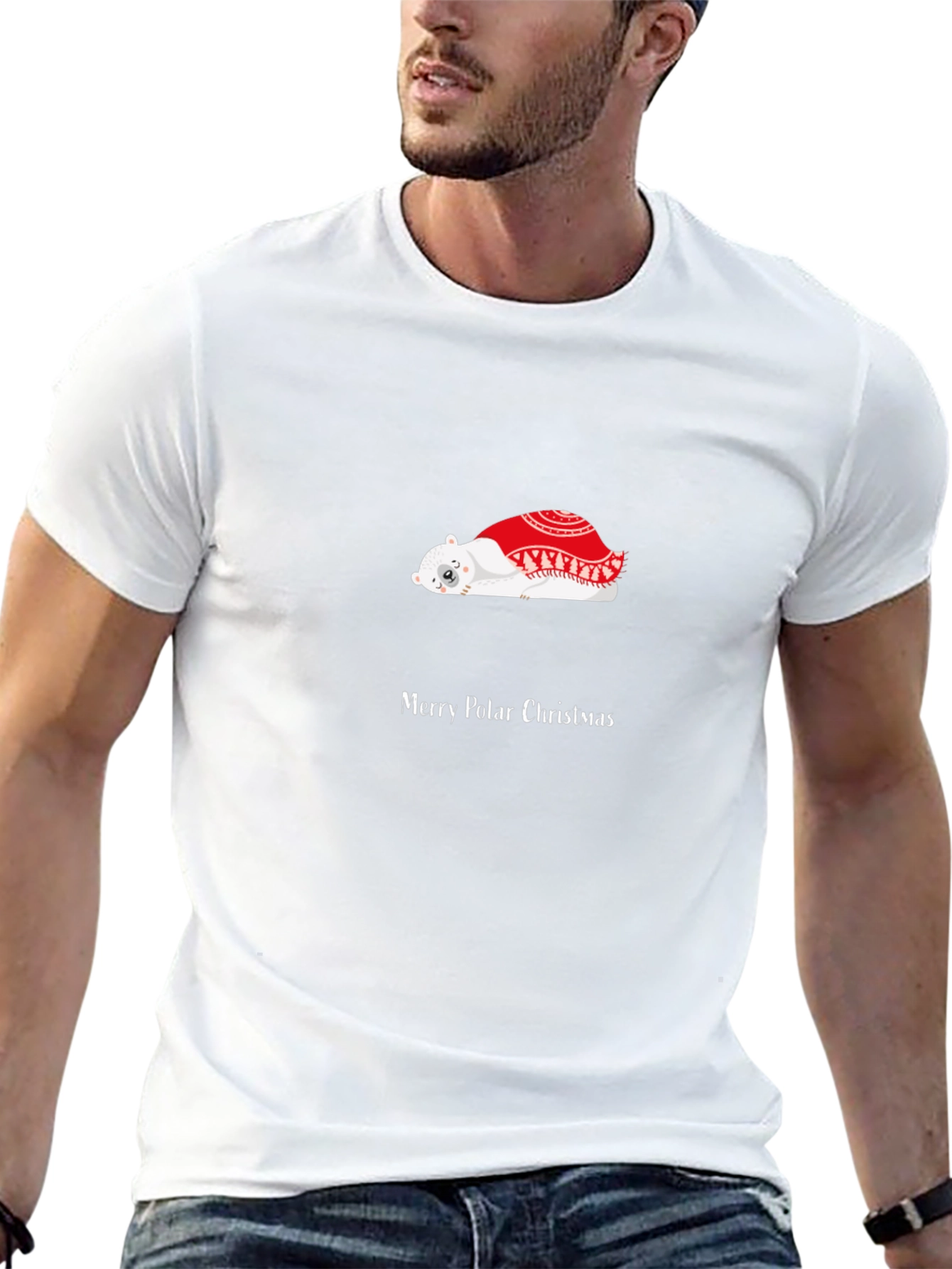 Merry Polar Christmas Graphic T-Shirt