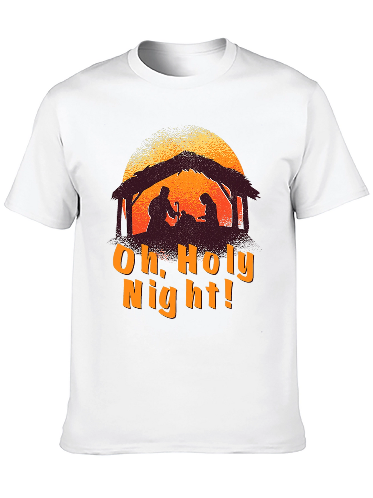 Oh Holy Night Nativity Silhouette T-Shirt