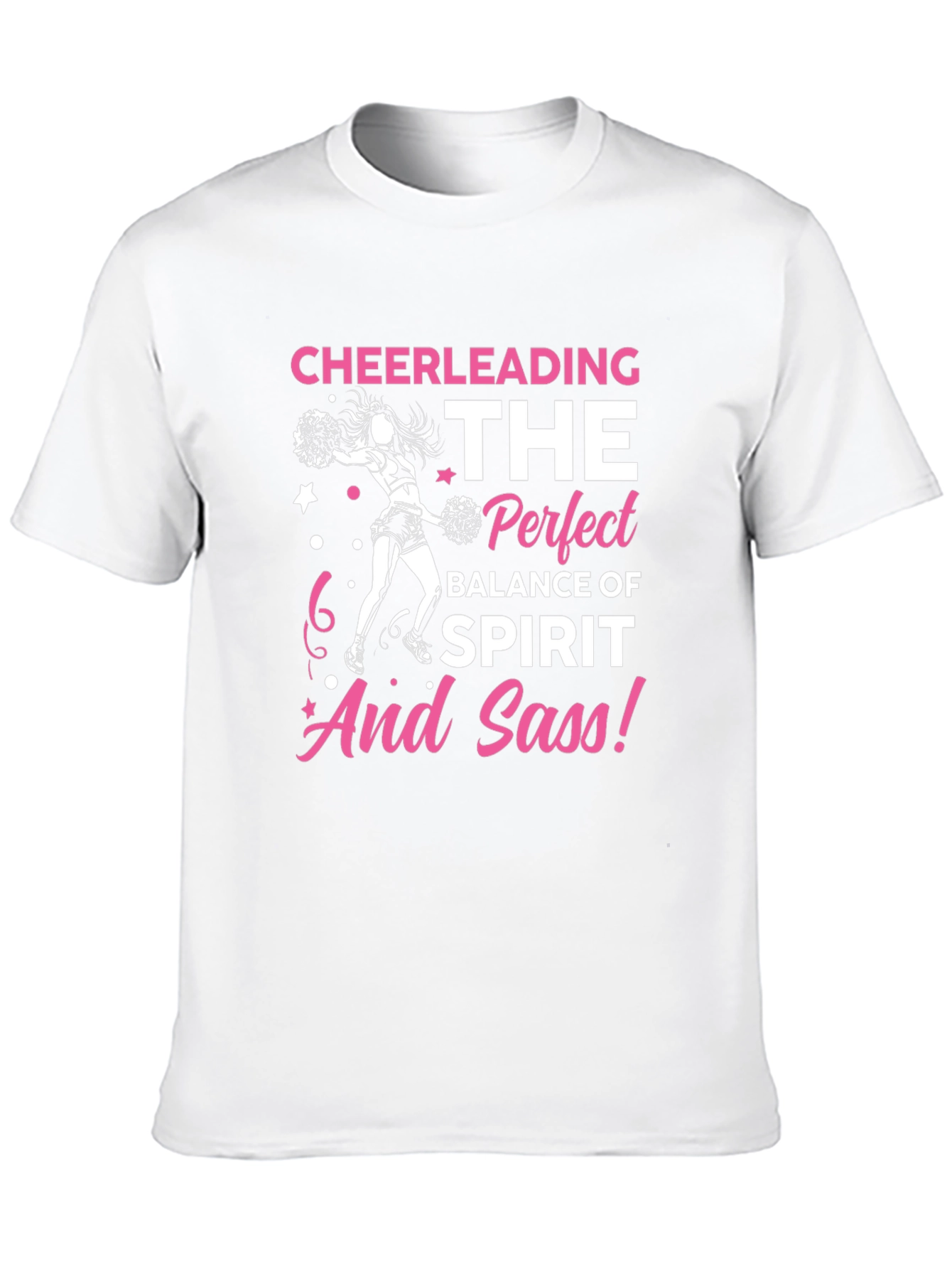 Cheerleading Spirit and Sass Graphic T-Shirt