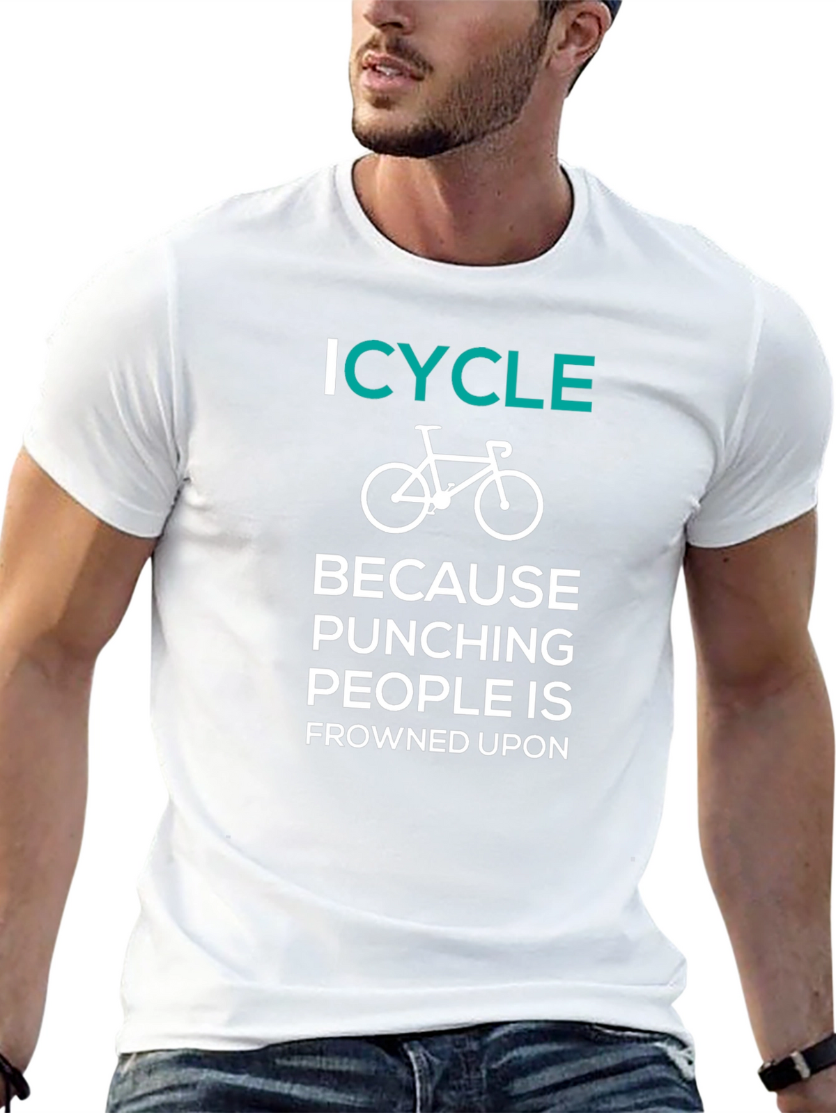 ICYCLE Because Punching People Is Frowned Upon T-Shirt