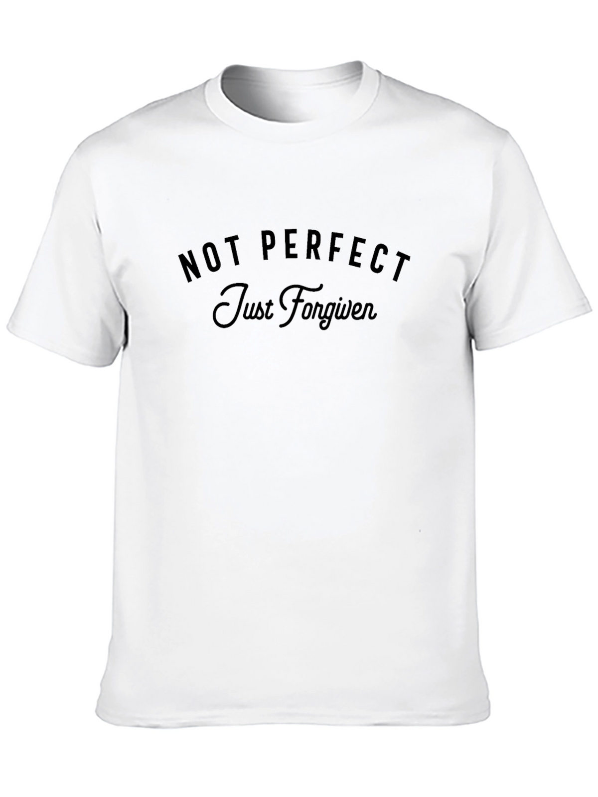 Not Perfect Just Forgiven Black T-Shirt