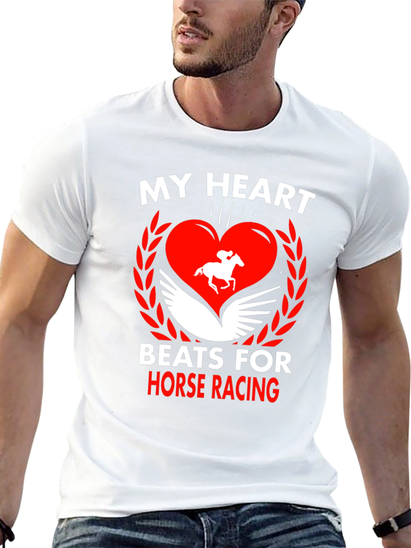 Horse Racing Heartbeat Tee