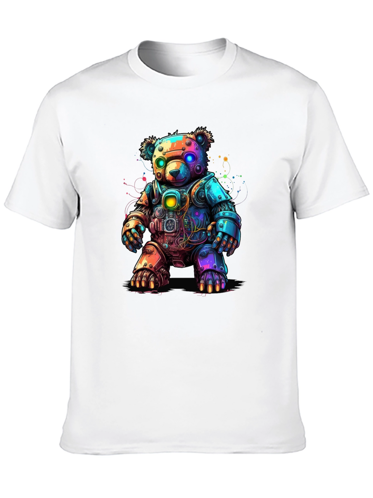Cyber Bear T-Shirt - Robot Teddy Bear Design