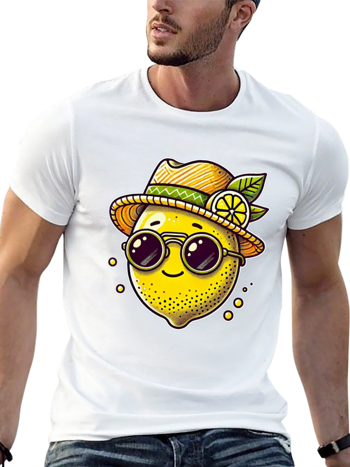 Funky Lemon Tee - Cool Fruit Graphic Shirt