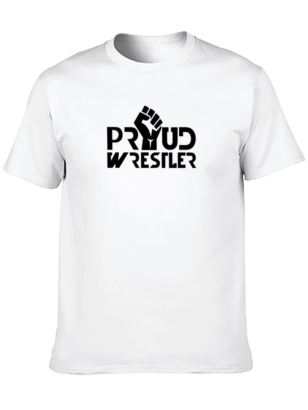 Proud Wrestler Black Graphic Tee