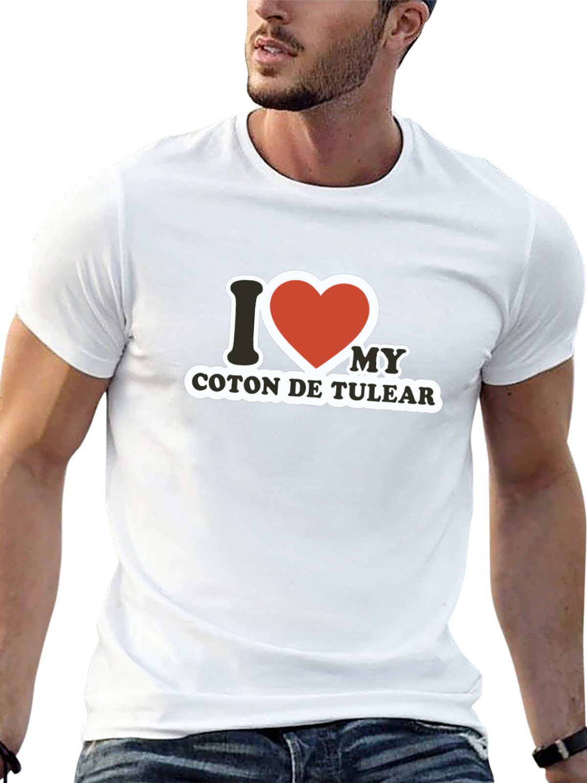 I Heart My Coton De Tulear Black T-Shirt