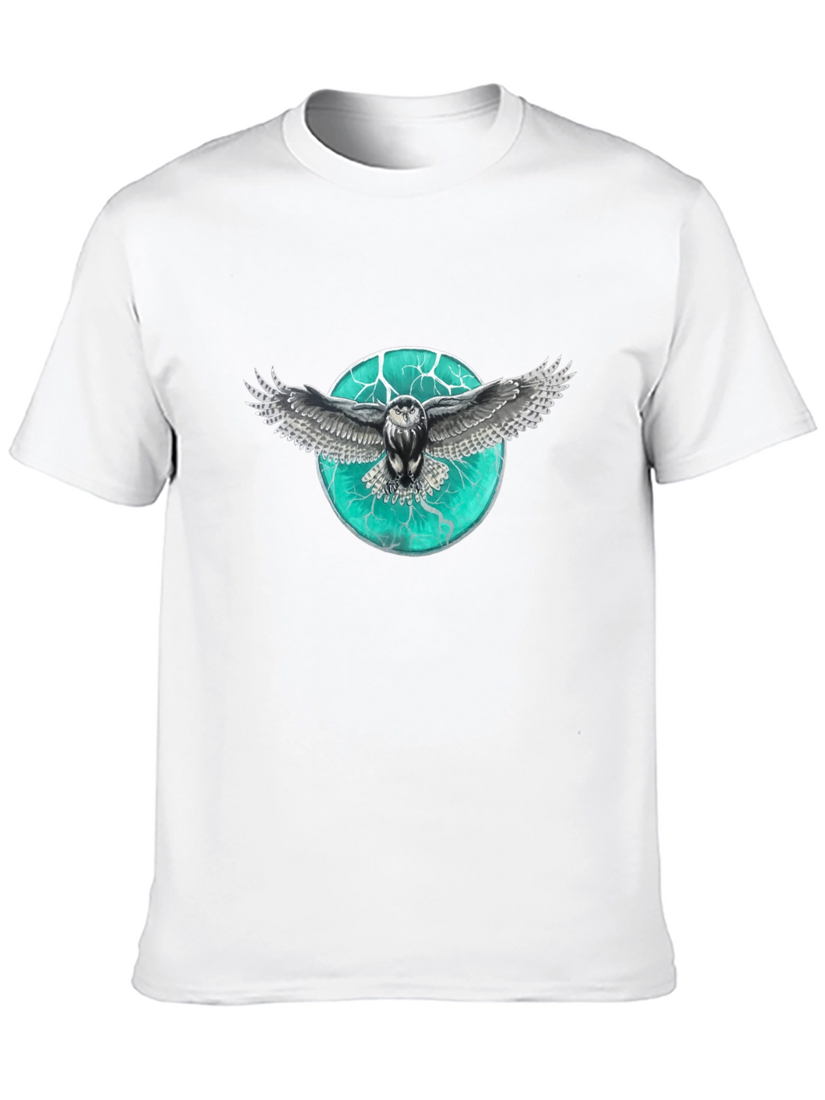Owl Graphic Print Mens T-Shirt
