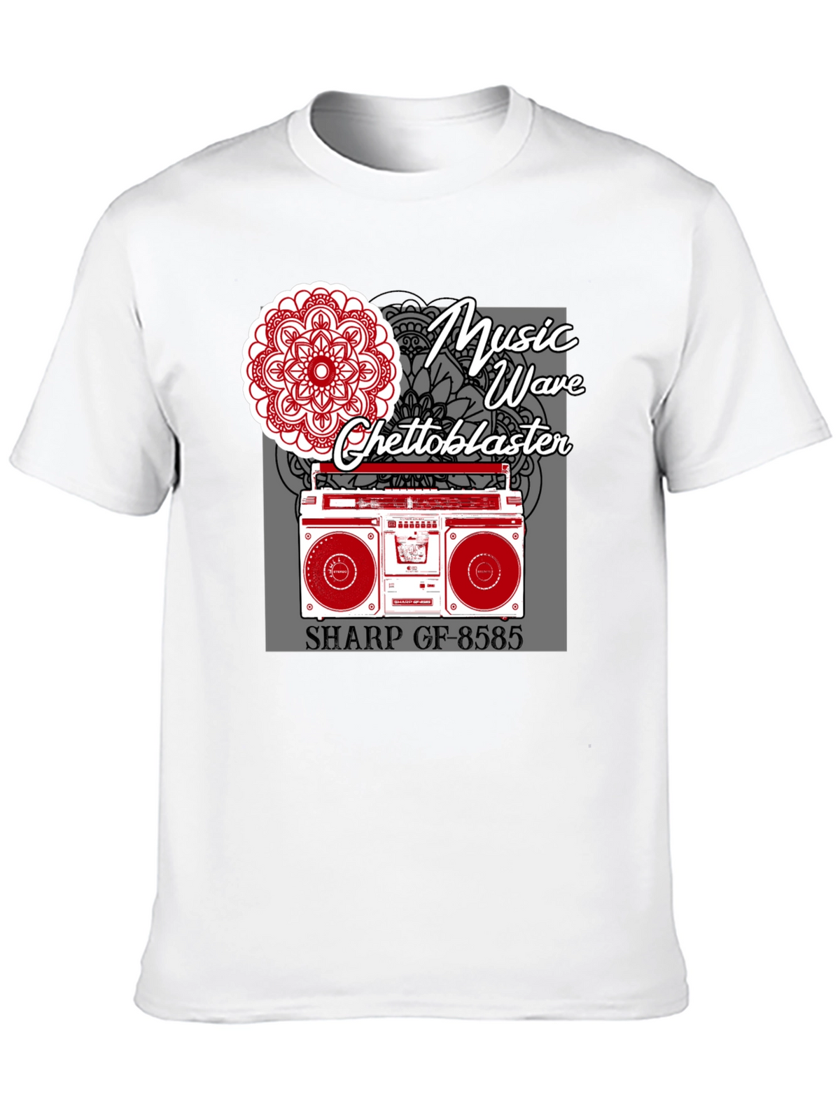 Music Wave Ghetto Blaster Graphic Tee