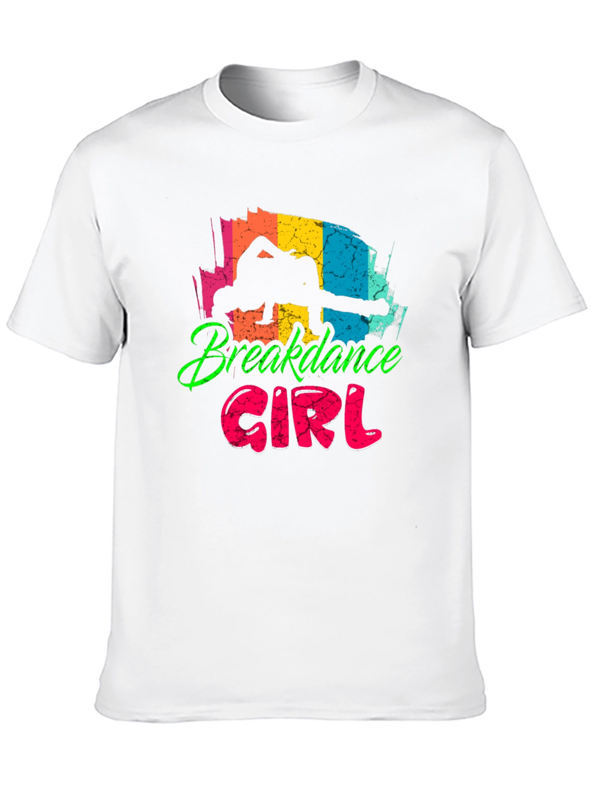 Breakdance Girl Black T-Shirt - Fun Graphic Tee